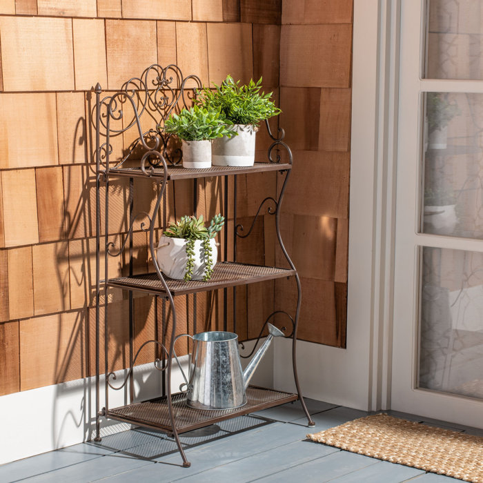 Ophelia & Co. Madelia Metal Weather Resistant Plant Stand & Reviews